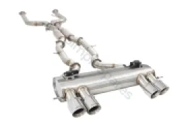 Xforce 3" Twin Cat-Back System Varex Muffler, 304 Stainless Steel ESBMG80VKCS - Image 1