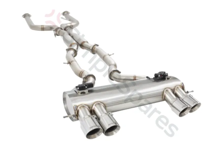 Xforce 3" Twin Cat-Back System Varex Muffler, 304 Stainless Steel ESBMG80VKCS - XFO-ESBMG80VKCS