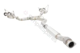 Xforce 3" Cat-Back System with Round Mufflers (RACE SYSTEM), 304 Stainless Steel ESSW28CS - Image 2