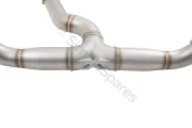 Xforce 3" Cat-Back System with Round Mufflers (RACE SYSTEM), 304 Stainless Steel ESSW28CS - Image 3