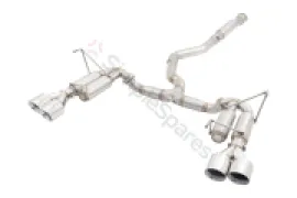 Xforce 3" Cat-Back System with Round Mufflers (RACE SYSTEM), 304 Stainless Steel ESSW28CS - Image 5