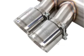 Xforce 3" Twin Cat-Back System Varex Muffler, 304 Stainless Steel ESBMG80VKCS - Image 5