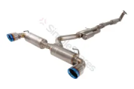 Xforce 3" Cat-Back System, Titanium with Burnt Blue Tips ETTY21BCS - Image 1