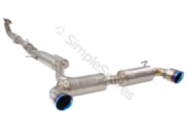 Xforce 3" Cat-Back System, Titanium with Burnt Blue Tips ETTY21BCS - Image 2