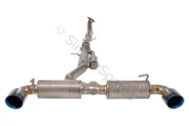 Xforce 3" Cat-Back System, Titanium with Burnt Blue Tips ETTY21BCS - Image 3