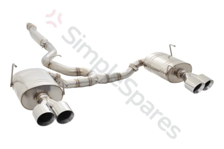 Xforce 3" Cat-Back System with Oval Mufflers (STREET SYSTEM), 304 Stainless Steel ES-SW26LT-CBS - XFO-ES-SW26LT-CBS