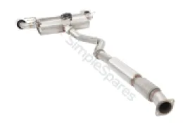 Xforce 2.5" Cat-Back System with Varex Muffler, 304 Stainless Steel ESBRZ1VKCS - Image 2