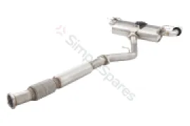 Xforce 2.5" Cat-Back System with Varex Muffler, 304 Stainless Steel ESBRZ1VKCS - Image 4