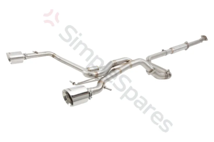 Xforce 2.5" Cat-Back System, 304 Stainless Steel ESSU17CS - XFO-ESSU17CS