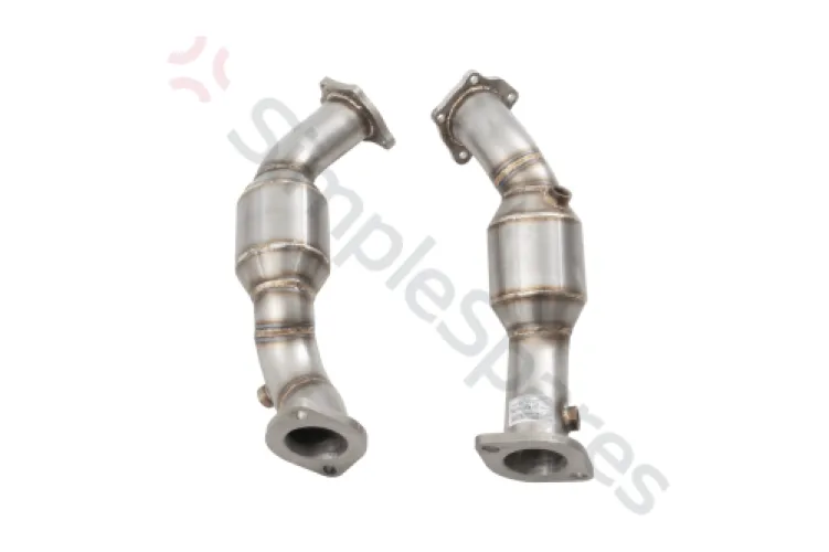 Xforce 2.5" Downpipes with High-Flow Catalytic Converters, 304 Stainless Steel (for track and off road use only) ESKS17KITB - XFO-ESKS17KITB