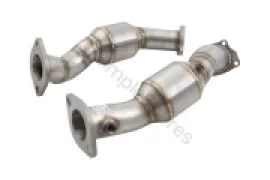 Xforce 2.5" Downpipes with High-Flow Catalytic Converters, 304 Stainless Steel (for track and off road use only) ESKS17KITB - Image 2