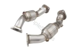 Xforce 2.5" Downpipes with High-Flow Catalytic Converters, 304 Stainless Steel (for track and off road use only) ESKS17KITB - Image 4