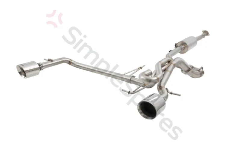 Xforce 2.5" Cat-Back System with Varex Muffler, 304 Stainless Steel ESSU17VKCS - XFO-ESSU17VKCS