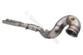 Xforce 4"-3" Downpipe with High-Flow Catalytic Converter, 304 Stainless Steel (for track and off road use only) ESRS317KITB - Image 1