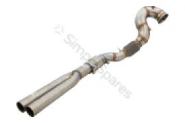 Xforce 4"-3" Downpipe with High-Flow Catalytic Converter, 304 Stainless Steel (for track and off road use only) ESRS317KITB - Image 2