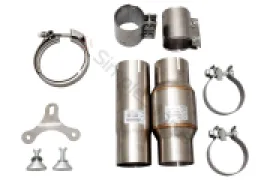 Xforce 4"-3" Downpipe with High-Flow Catalytic Converter, 304 Stainless Steel (for track and off road use only) ESRS317KITB - Image 3