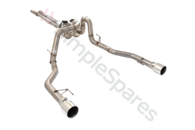 Xforce 3" Varex Valved Cat-Back Exhaust System, 304 Stainless Steel ESF150R17VKCS - XFO-ESF150R17VKCS
