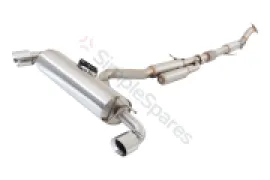 Xforce 3" Cat-Back System with Varex Muffler, 304 Stainless Steel ESTY21VKCS - Image 1