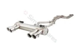 Xforce 2.5" Twin Cat-Back System Varex Muffler, 304 Stainless Steel ESBMF80VKCS - Image 1