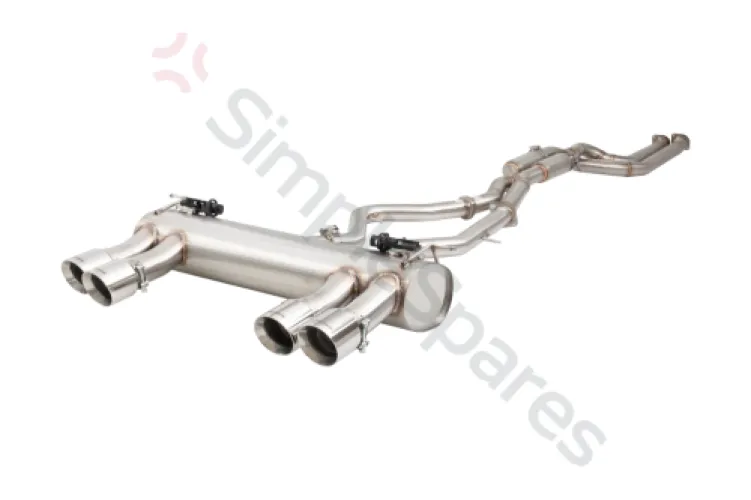 Xforce 2.5" Twin Cat-Back System Varex Muffler, 304 Stainless Steel ESBMF80VKCS - XFO-ESBMF80VKCS