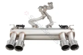 Xforce 2.5" Twin Cat-Back System Varex Muffler, 304 Stainless Steel ESBMF80VKCS - Image 2