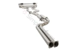 Xforce 2.5" Twin Cat-Back System Varex Muffler, 304 Stainless Steel ESBMF80VKCS - Image 3