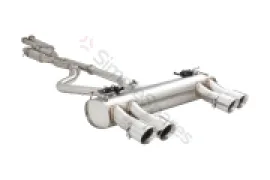 Xforce 2.5" Twin Cat-Back System Varex Muffler, 304 Stainless Steel ESBMF80VKCS - Image 4