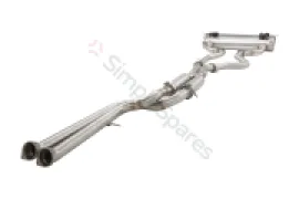 Xforce 2.5" Twin Cat-Back System Varex Muffler, 304 Stainless Steel ESBMF80VKCS - Image 5