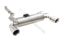 Xforce 3" Cat-Back System with Varex Muffler, 304 Stainless Steel ESBRZ2VKCS - Image 1