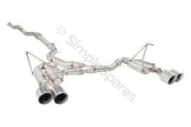 Xforce 3" Cat-Back Race System, 304 Stainless Steel ESSW29RCS - Image 1