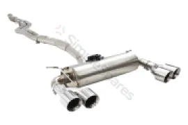 Xforce Dual 2.5"-3" Cat-Back System Varex Muffler, 304 Stainless Steel ESBM2FVKCS - Image 1