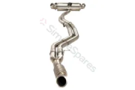 Xforce Dual 2.5"-3" Cat-Back System Varex Muffler, 304 Stainless Steel ESBM2FVKCS - Image 3