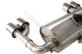 Xforce Dual 2.5"-3" Cat-Back System Varex Muffler, 304 Stainless Steel ESBM2FVKCS - Image 5