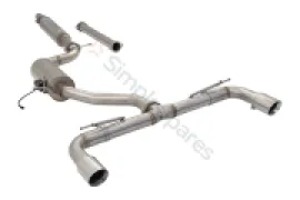 Xforce 3" Cat-Back System with Varex Muffler, 304 Stainless Steel ESVW10VKCS - Image 2