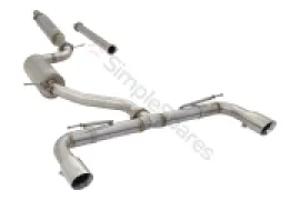 Xforce 3" Cat-Back System with Varex Muffler, 304 Stainless Steel ESVW10VKCS - Image 3