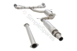 Xforce 3" Cat-Back System with Varex Muffler, 304 Stainless Steel ESVW10VKCS - Image 4