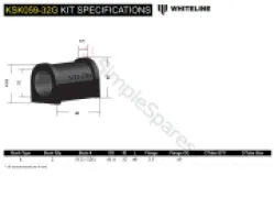 Whiteline Whiteline Sway Bar Mount - Bushing Kit 32mm KSK059-32 - Image 5
