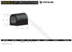 Whiteline Whiteline Sway Bar Mount - Bushing Kit 24mm KSK058-24 - Image 4