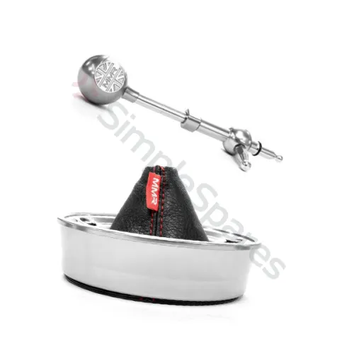 MMR MINI F56 SHORT SHIFTER KIT - TITANIUM INSERT + RED SHIFT BOOT MMR14-1403-TI-R - MMR-MMR14-1403-TI-R
