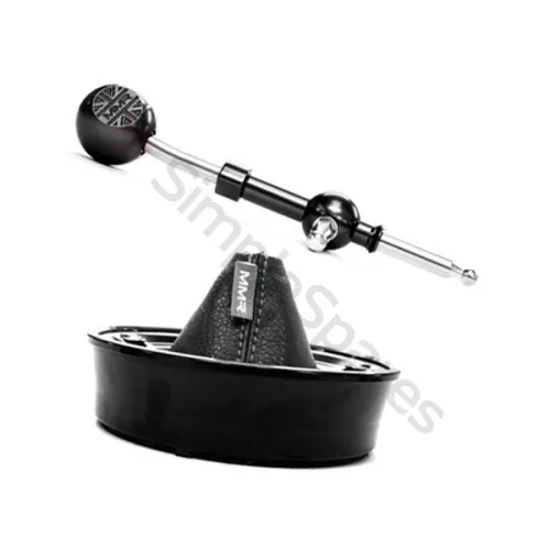 MMR MINI F56 SHORT SHIFTER KIT - BLACK INSERT + GREY SHIFT BOOT MMR14-1403-BL-G - MMR-MMR14-1403-BL-G