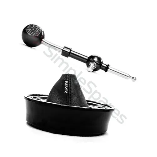 MMR MINI F56 SHORT SHIFTER KIT - BLACK INSERT + BLACK SHIFT BOOT MMR14-1403-BL-B - MMR-MMR14-1403-BL-B