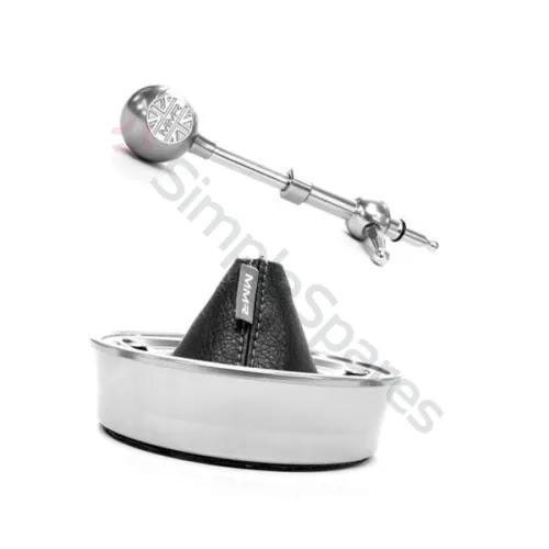 MMR MINI F56 SHORT SHIFTER KIT - TITANIUM INSERT + GREY SHIFT BOOT MMR14-1403-TI-G - MMR-MMR14-1403-TI-G