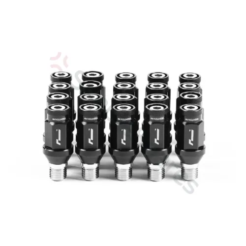 RacingLine Stud and Nut 80mm Conversion Kit / Tapered Seat Nuts - most aftermarket wheels / Full Car Set VWR630003 - RAL-VWR630003