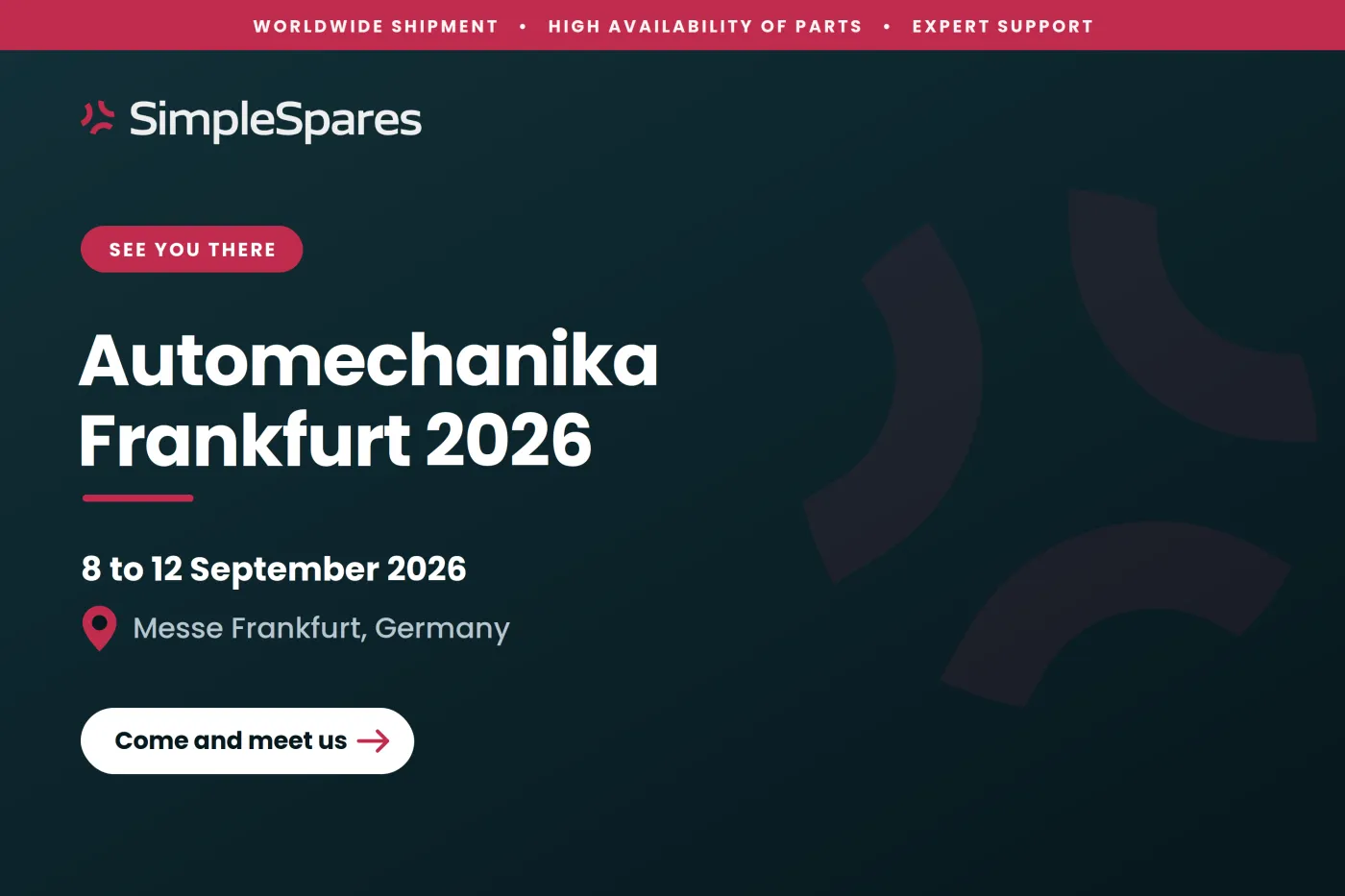 We are off to Automechanika Frankfurt 2026